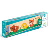 DJECO Jednoduché vkladací puzzle s úchytky lesní zvířátka
