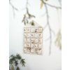 Wall Calendar Yule Greens embroidery Natural 2