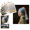 poppik vermeer artwork stickers poster walldecor affiche pixel art