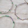 A BEAUTIFUL STORY Kotníkový náramek - Spice aventurine gold
