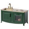 MAILEG Retro kitchen for mice S23 - dark green