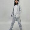 GRAY LABEL Tepláky baggy GOTS / Grey Melange