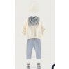 GRAY LABEL Legíny pro miminko GOTS / Blue Grey - Cream