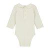 GRAY LABEL Body pro miminka s límcem GOTS / Cream