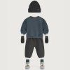 GRAY LABEL Kalhoty pro miminko Pintucks GOTS - Nearly Black