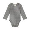 GRAY LABEL Body s dlouhým rukávem L/S GOTS - Nearly Black - Cream