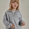 GRAY LABEL Mikina se zipem GOTS - Grey Melange