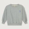 GRAY LABEL Narozeninová Mikina GOTS Grey Melange - Blue Moon
