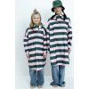 VIVI MARI Children's rain coat Bolt stripes Green/rose