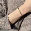 ANISE Bracelet Stones gold - Garnet green