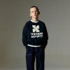 THE NEW SOCIETY Mikina Space - Midnight navy