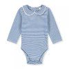 GRAY LABEL Baby overálek s límečkem GOTS - Blue Moon / Cream