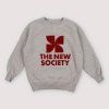 THE NEW SOCIETY Mikina Space - Mist Melange