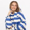 VIVI MARI Kabát do deště Bold stripes blue/sand