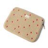 STUDIO NOOS Obal na notebook - Ecru Teddy Hearts