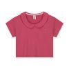 GRAY LABEL Triko s límcem Boxy GOTS - Cherry