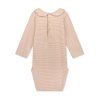 GRAY LABEL Body pro miminka s límcem GOTS - Faded pink - Cream