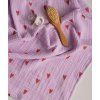 STUDIO NOOS Mušelínová plena Lilac hearts 120 x 120