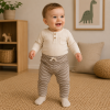 GRAY LABEL Baby Leggings GOTS - New Fit - Berry - Cream