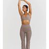 SISTERLY TRIBE Sportovní podprsenka V-Neck - Clay