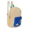 STUDIO NOOS Midi batoh - Ecru Teddy Cobalt FP