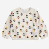 BOBO CHOSES Mikina Game Pawns all over - WHITE