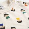 BOBO CHOSES Mikina Game Pawns all over - WHITE