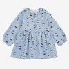 BOBO CHOSES Džínové šaty Game Pawns all over - LIGHT BLUE