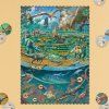 LONDJI Kapesní puzzle Dinosaurus - 50 pcs