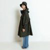 VIVI MARI Dětský kabát do deště Drops olive/black