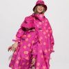 VIVI MARI Dětský kabát do deště Dots Magenta/peach