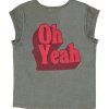 SISTERS DEPARTMENT  Dámské tričko - Grey "oh yeah" print