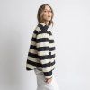 VIVI MARI Oboustranná bunda Ultra Light Puffer black/bold stripes black-sand - S/M