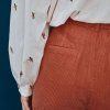 EMILE ET IDA Pants STRAIGHT CANELLE - BRIQUE