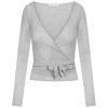 GAI+LISVA Zavinovací top Anne - Grey Melange