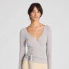 GAI+LISVA Zavinovací top Anne - Grey Melange