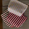 THE STICKY SIS CLUB Toaletní taška Knitted stripes - mist + fig