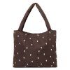 STUDIO NOOS Taška mom bag - Puffy Brown Hearts