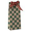 MAILEG Dárkový sáček MINI - Checker Green S25