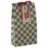 MAILEG Dárkový sáček Medium - Checker Green S25