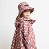 VIVI MARI Dětský kabát do deště Drops Mauve/white