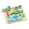 DJECO Vkládací puzzle Zvířátková autíčka