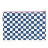 ROSE IN APRIL Pouzdro LILI - Ecru / Navy blue Checkerboard