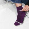 KLUE Třpytivé ponožky Lyocell Purple 36-40