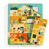 DJECO Dřevěné puzzle Domeček Chez Léo