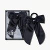 SLIP Hedvábná mašle - Black