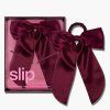 SLIP SLIP Hedvábná mašle -  Crimson