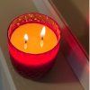 RADUA CRYSTAL Přírodní svíčka Crystalka - Granát - Adventní perníček