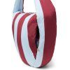 STUDIO NOOS Taška Cross body - Bold Stripe Bordeaux/Light Blue