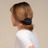 KITSCH Saténové gumičky Rosette Ruched - Black